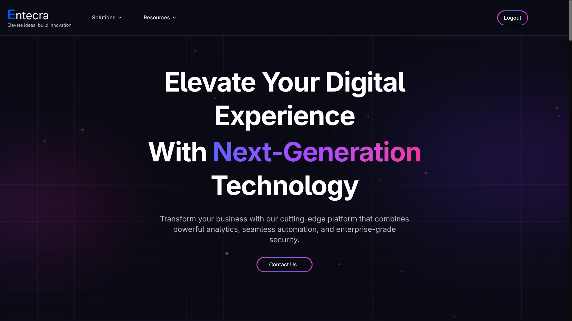 Entecra | Agency Portfolio Website - Image 1